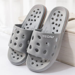 Dép Đi Trong Nhà Cho Nam Mùa Hè Chống Trượt Chống Thấm Nước Nhanh Khô Thoáng Khí Thoải Mái Đế Bằng PVC Dùng Trong Nhà Tắm