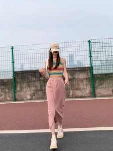 Rok A Line Skirt Korean Style: OOTD Ala Selebgram & Rok Denim Panjang Dewasa
