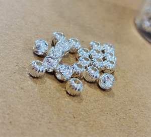 Set 5 viên bi phay titan trắng 6li bền đẹp mic vòng tay vòng tay vòng handmade