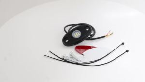 KEVANLY | 1pc Motorcycle Car LED Brake Chassis Strobe Light 12-24V Flash Warning Tail Light Dual Color Anti-collision Lamp Red White