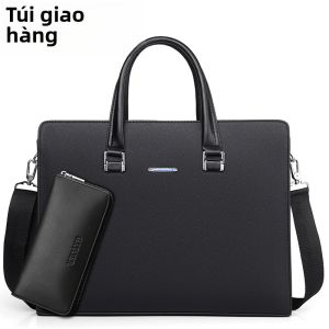 Túi Xách Công Sở Nam Dung Tích Lớn Túi Đựng Tài Liệu Hội Nghị Túi Đựng Máy Tính 14 Inch Túi Đeo Chéo Túi Xách Vuông Hình Chữ Nhật
