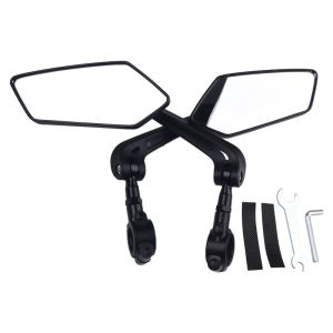 360 Degree Adjustable Bicycle Rear View Mirror MTB Road Bike Handlebar Rearview Mirrors Electric Bike Cycling Safety Accessories
