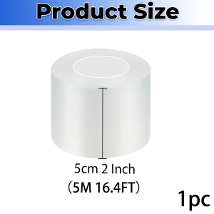 Transparent Window Weather Sealing Tape  Airtight Insulation Tape That Blocks Drafts No Residue Removable Addhesive