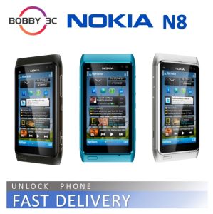 For Nokia N8 Unlocked 3.5" Touch Screen Original Mobile Phone with12MP Camera 3G WIFI GPS 16GB