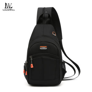 LouisWill Fashion Backpack Men Womens Shoulder Bag Multifunctional Chest Bag Waterproof Oxford Cloth Large Capacity Travel Backpack Casual Backpack