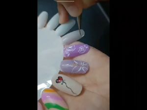 Wheels of 20 nails kuku palsu fake nail art display