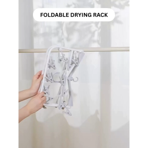 [SG] IMP HOUSE 360° rotatable drying hanger with 20/32 clips Space Saving Expandable