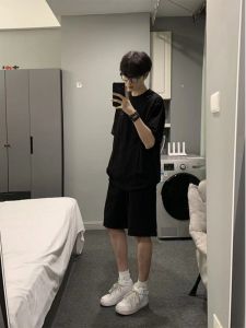 Cleanfit Ice Silk Quick Dry Shorts Mens Summer Thin Breathable Cool Feeling Five-Quarter Pants American High Street Drapey Pants