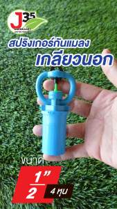 (1ตัว) สปริงเกอร์กันแมลง เกลียวใน 1/2 นิ้ว 30-60 ลิตร/ชม. มีกลไกลป้องกันแมลง ป้องกันมดและแมลง สปริงเกอร์ใบกันแมลงสีฟ้า
