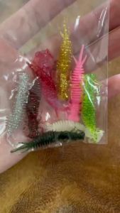 DNDYUJU Ấu Trùng 10 Chiếc 55 Mm 1.4G Chuồn Chuồn Mềm Câu Cá Giun Jigging Dụ Nhân Tạo Mồi Cho Đại Dương Sông Hồ Bãi Biển Câu Cá
