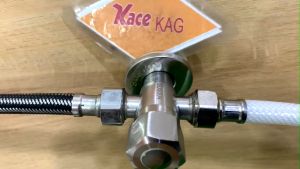 [HCM]Van giảm áp chữ T KAG-VanT09  van chặn nước 3 ngã Inox 304 hãm 2 đường nước bồn cầu vòi xịt dễ sử dụng