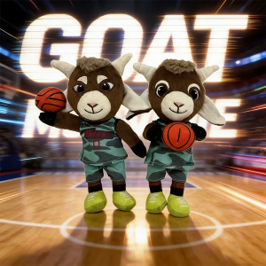 24CM New Goat Movie Plush Toys Cute Collector Cartoon Anime Movie Animal Figure Peripheral Accessories Doll Kid Teens Lover Gift