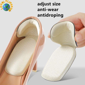 🔥1 Pair 2 in1 Shoe Insoles High Heel Pad Adjust Size T-shaped Heels Foam Pads Protector Sticker Anti-wear Feet Anti-dropping LovelylifeFu👍