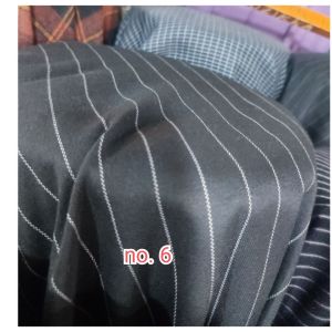 Kain Bahan Semi wool kotak dan Salur/ Bahan celana dan blazer Kotak (hrg 1 mtr)