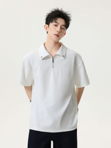 WUKONGYOUHUO | Summer Retro Half-zip Polo Shirt