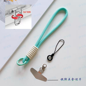 Simple Silicone Mobile Phone Lanyard Wrist Short Rope Hardware Rotating Hanging Piece Multi-Functional Universal Wristband