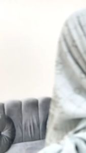 Zahira1808: Gamis Ceruty Baby Doll dengan Pasmina Import