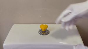 Toilet Press Button Creative Toilet Tank Button Love Heart Shaped Push Switch Toilet Bathing Room Tools