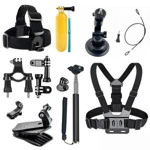 Gopro Hero13 12 11 10 Model Action Camera Accessory Kit Suitable for Xiaomi Yi Insta360 X4 X3 Protective Cases Chest Strap