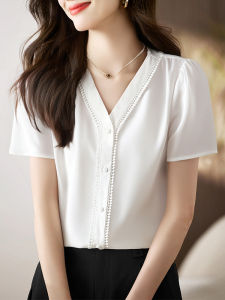 DAIXIANGFEIZI | Áo Blouse Elegance Mới Cho Nữ Cổ V Hè