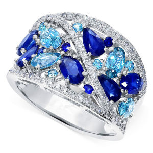 Huitan New Fashion Hollow Band Women Ring Full Pave CZ Stone Dazzling Wedding Anniversary Gift for Female High Quality Rings