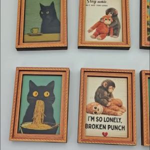 Nam Châm Dán Tủ Lạnh Hình Mèo Đen 1 Chiếc Mèo Ngốc Nghếch Cắn Chai Rượu Sticker Từ Tính Đồ Trang Trí Mèo Hài Hước Nam Châm Trang Trí Cho Nhà Bếp/tủ Quà Tặng Hài Hước Dành Cho Người Yêu Mèo