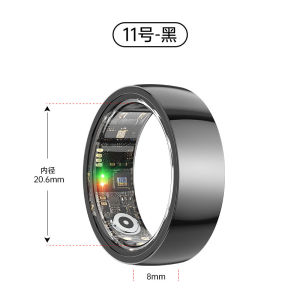 Smart Ring Black Tech Heart Rate Blood Pressure Oxygen Sleep Health Sports Multi-Function Photography Intelligent Finger Ring