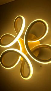 Flower Design Ceiling Light Led Home Indoor Tricolor Ceiling Lights For Living Room Bedroom Center YHLAMP