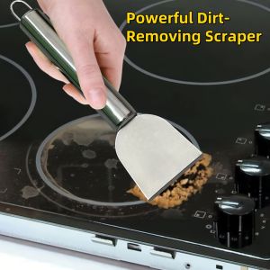 Versatile cleaning scraper Durable metal stainless steel glue remover Snow shovel for kitchen bathroom and home use