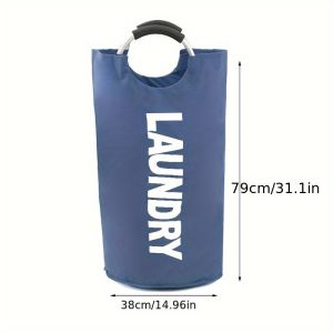 90L/23.8gallons Portable Laundry Basket Foldable Fabric Dirty Clothes Storage Bag Organizer Large Capacity Oxford Storage Bucket