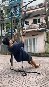 Vòng Gym Rings Gỗ Bạch Dương 28mm/32mm Kèm Dây Chia Vạch – Dụng Cụ Tập Calisthenics Xà Đơn Dip Street Workout (1 Đôi)