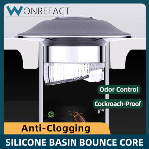 Silicone Press Type Basin Bounce Core Anti Clog Filter Sink Stopper Anti Odor Insect Proof Universal 27-40mm for Washbasin Face Basin