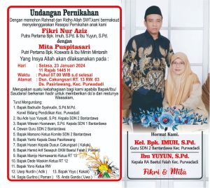 undangan pernikahan/undangan punjulan/undangan besek