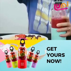 BINGO Juicer Cup Portable - Blender Juice Serbaguna - Biru 500ml - Rechargeable & 4 Mata Pisau