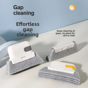 2-In-1 Removable Window And Door Slot Brush Glass Cleaner Dead Angle Cleaning Tool for Home