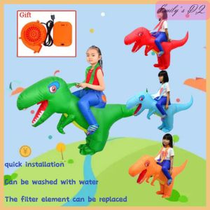 Lolanta Baby Kids Inflatable Dinosaur T-REX Costume Toddler Halloween Birthday Gift Dress Up Boys Girls Kindergarten Garden Performance Clothing Inflatable toys