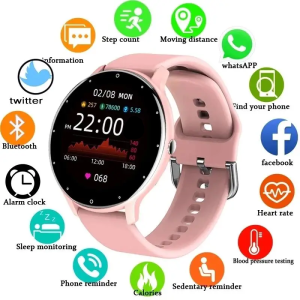 LIGE | LIGE Women Smart Band Watch Real-time Weather Forecast Activity Tracker Watches Heart Rate Monitor Sports Ladies Smart Watch Men