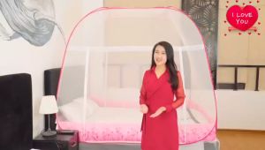 🌙CAO CẤP🌙 Mùng Chụp Tự Bung Đỉnh Vuông Gấp Gọn Thông Minh Màn Chụp Voan Thái Chống Muỗi Lỗ Mùng Nhỏ Đỉnh Mùng Rộng Thoáng Mát _ Nemtot Bedding