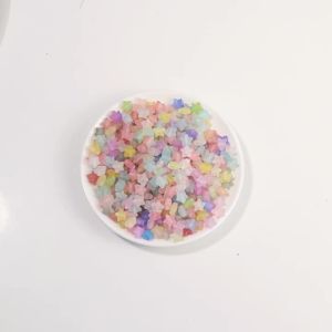 200pcs/lot Acrylic Star Beads 9X10mm Sparkling Pentagram Beads Loose Spacer Bead For DIY Jewelry Making Necklace Bracelet