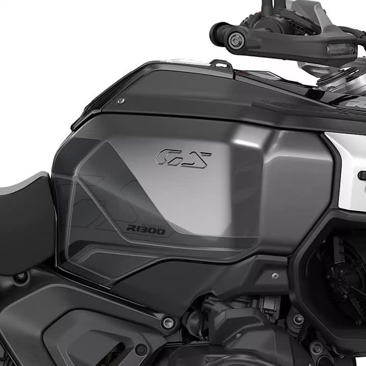 Autocollants De Protection Réservoir Moto Pour BMW R 1300 GS (2024) - Antidérapants, Imperméables - Modèle Trophy Triple Black - Couleur Bleu