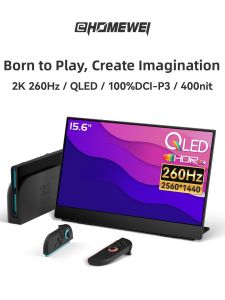 「China Plug」EHOMEWEI | Portable 16in Display for Mobile Devices PC and Switch 2.5K Resolution