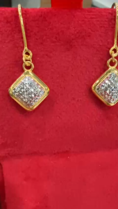 Poh Heng Jewellery 22K Dangling Earrings in Yellow White Gold [Price By Weight]
