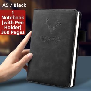 BAIZHI | Thick Aesthetic Leather Vintage Thick Notebook A5