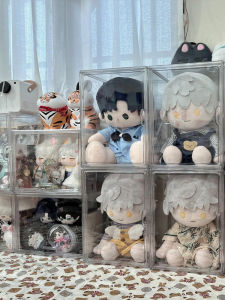 Acrylic Cotton Doll Blind Box Storage Box Display Stand Dustproof for Collectible Figures Toys Storage Organizer for Adults