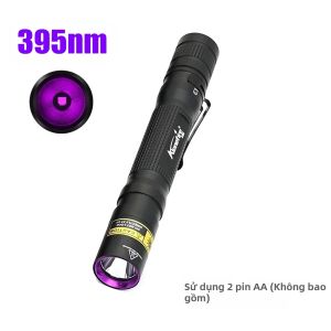 Alonefire | Đèn Pin UV Mini 365nm/395nm LED Đèn Đen Phát Hiện Nước Tiểu Thú Cưng Nấm Da Mực Tiền Giả Quặng Ngọc Bọ Cạp Đèn Pin Nhôm