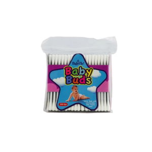 Babyflo Baby Buds White Plastic Stem 200 Tips