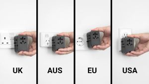 LENCENT PD 45W Fast Charger Universal Travel Adapter International Charger with 3 USB Ports & 2 USB-C PD Fast Charging Adaptor All in One Worldwide Wall Charger Converter for iPhone Samsung Laptops Type A/C/G/I (USA/UK/EU/AUS)