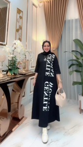 MIDI DRESS GENTLE WOMAN KEKINIAN MATT COMBAD20S KAOS TERBARU BY NABIL MIDIDRESS GW LD 105 BAHAN SUPER ADEM BISA COD MIDIDRESS VIRAL