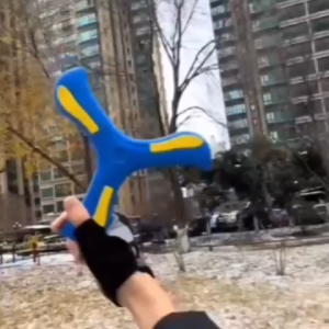 Mainan Anak Boomerang Bumerang Fluroscent Outdoor Indoor Mainan lempar terbang Sport Edukasi Hadiah