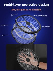 MONLEYTA | Charging Type Indoor Electric Mosquito Killer Strong Power Automatic UV Attraction No Radiation Grid Light Two-In-One For Babies And Pregnant Women